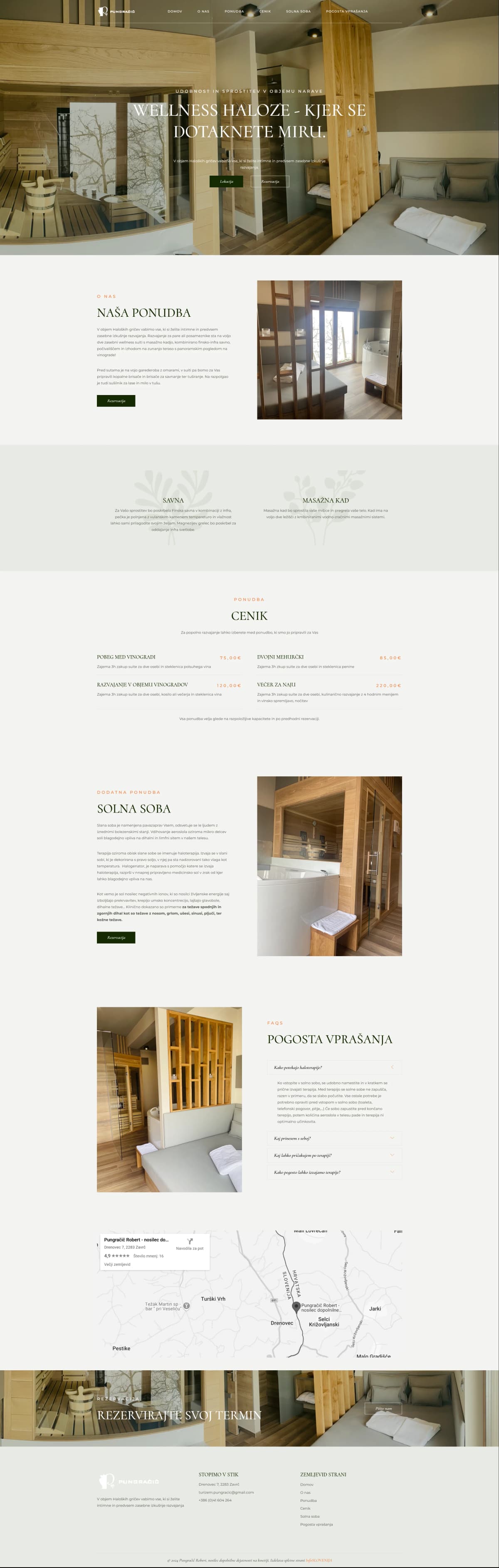 Izdelava one-page spletne strani