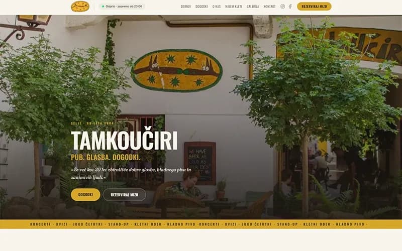 TamKoUčiri — Prenova + rezervacije in vstopnice