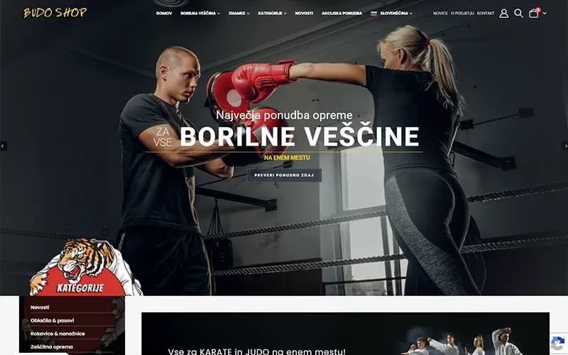 Budoshop — Spletna trgovina